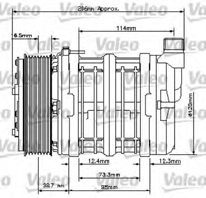 VALEO 815851 Compressor, air conditioning